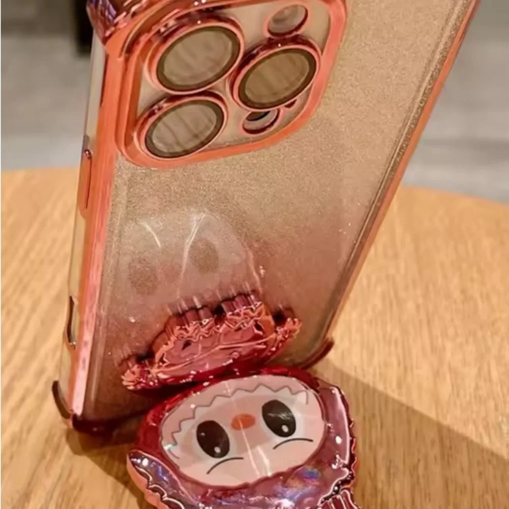Silver Lafufu Character Phone Stand and Mirror